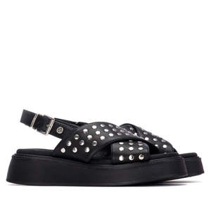 Sandalias de Plataforma con Cuña para Mujer Xti, Color Negro, Tacón de 37,4 cm - Product Image 4