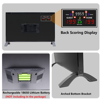 Utilisation intérieure et extérieure Tableau de notation pour jeux multi-sports Affichage double face LED Tableau d'affichage électronique numérique pour basket-ball avec 24s