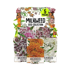 Paquete de Semillas de Amapola (5 Paquetes) Rosa, Naranja y Blanco para Jardín de Mariposas, Atrae Mariposas Monarca, Macetas - Product Image 1