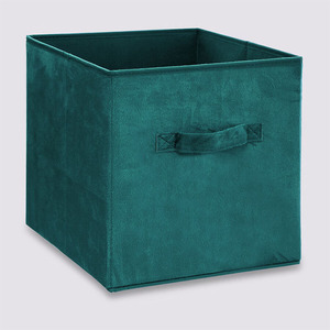 Panier de <span class=keywords><strong>rangement</strong></span> minimaliste en velours pliable avec poignées pour placard, étagère et armoire - Product Image 6