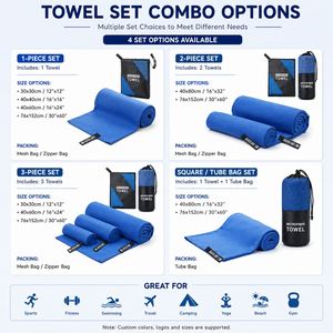 Serviette de sport en microfibre personnalisée avec logo imprimé, séchage rapide, anti-sable, absorbante, idéale pour l'extérieur, la gym et les entraînements, cadeau parfait. - Product Image 6