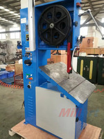 Scie à ruban verticale MILLART VS-400 de qualité supérieure avec moteur à engrenages de 1,5 kW à vitesse variable pour la découpe des métaux