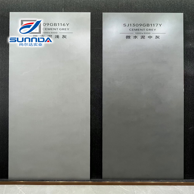 Foshan Quality Large Sizes Sintered Stone Slab Porcelain Tiles Floor Tiles Glossy Soft Matte Surface Decoration Tv Background