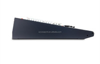 Système audio GL2400-24, mélangeur 4 bandes EQ, discothèque/bar/club/concert, console de mixage audio 24 canaux, mélangeur audio, tout en acier GL2400 GL2400-24