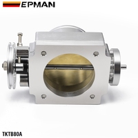 EPMAN Corps de papillon mécanique universel 80 mm en aluminium usiné CNC pour voiture de course, commande par câble, pour moteur de tuning 2JZ RB25 TKTB80A