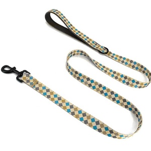 Laisse de <span class=keywords><strong>chien</strong></span> en polyester de luxe avec logo personnalisable et crochet rose rouge - Product Image 5