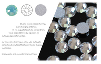 Strass en verre à dos plat non thermocollants Lt.topaz Premium, taillés à la machine, qualité 5AAA pour un éclat intense, pour la décoration de vêtements DIY