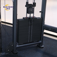 Máquina de Poleas Doble Kaishi para Gimnasio, Equipo Multifuncional de Entrenamiento de Fuerza para Todo el Cuerpo