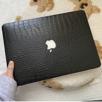 Étui en cuir PU crocodile marron pour Macbook Neo 2026 Pro Air, housse de luxe pour Macbook A3404