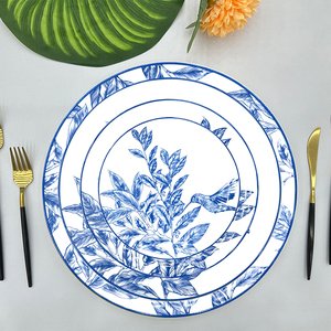 Services de table en porcelaine osseuse de Shanxi, Chine, motif floral et oiseaux - Product Image 6