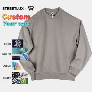 เสื้อฮู้ดซัก500GSM โอเวอร์ไซส์ของผู้ชายผ้าเทอร์รี่ปักลายสไตล์วินเทจผ้าหนาออกแบบได้ตามต้องการฤดูร้อน - Product Image 1