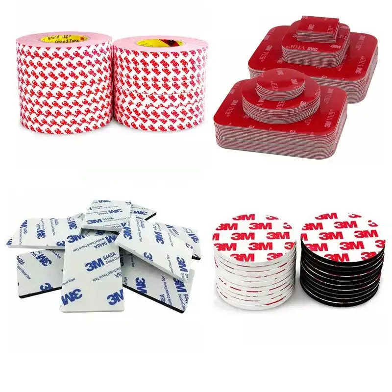 Industrial 5mm x 7mm Car Foam Sticker Tape Pre Cut M 8mm Thick Round Auto Insulation Adhesive Double Sided Foam Tape