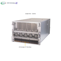 Serveur GPU Supermicro As 8125GS-TNHR 8U prenant en charge 8 GPU HGX H100/H200 avec NVSwitch, 24 emplacements DIMM, montable en rack, en stock