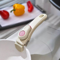 Poignées détachables pour casseroles, support de bol anti-brûlure, poignée de remplacement pour casseroles et poêles