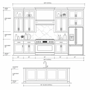 Armoires de cuisine modulaires en forme de U Panneaux de particules écologiques avec laminage en PVC Glissières à fermeture - Product Image 6