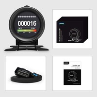 AUTOOL-alarma de velocidad inteligente X60 Digital OBDII para coche, minipantalla Universal para vehículo diésel de gasolina de 12V