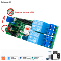 Interrupteur intelligent universel 85-250V compatible Tuya 2CH - Module de relais à télécommande RF compatible avec Alexa Google Home