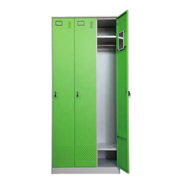 Metal Furniture 3 Door Steel Cabinet Clothes Locker for Gymnasium
