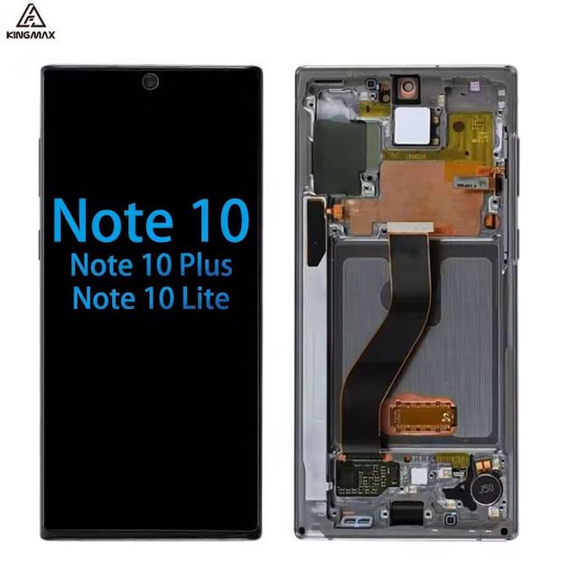 6.8" OLED Mobile Phone Lcds Super Amoled Display for Samsung Galaxy Note 10 Plus 5G Lcd With Frame Original Screen Replacement