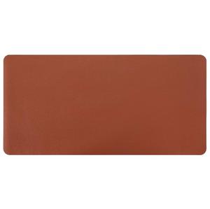 Manteles individuales de mesa de comedor de lujo marrón OEM cuero PU grueso suave y resistente al agua forma personalizada 2 uds mantel de escritorio de cuero - Product Image 5