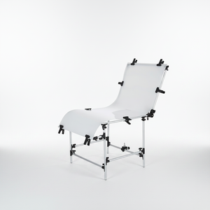 <span class=keywords><strong>Table</strong></span> de Prise de Vue Photo Blanche de Qualité 60x130cm, Chaise de Studio Photo pour Équipement Photographique et Prise de Vue en Studio - Product Image 3