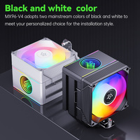 Refroidisseur d'air pour processeur PC SNOWMAN, 6 caloducs, refroidisseur de PC ITX, dissipateur thermique, radiateur, PWM 4 broches, refroidisseur ARGB pour LGA1851 1700 1366 AM5 AM4