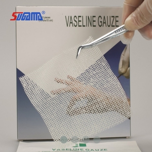 100% coton de haute qualité gaze de paraffine fabrication professionnelle pansement consommable jetable médical pour le soin des plaies - Product Image 3