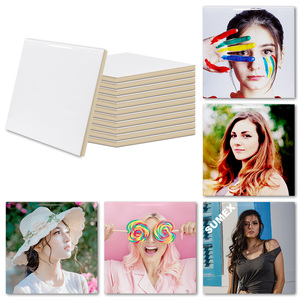 M R.R Sublimation Blanks White Brillant Carreaux de céramique Artisanat pour l'impression par transfert de <span class=keywords><strong>presse</strong></span> à chaud - Product Image 3