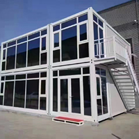 Maison conteneur plat préfabriquée moderne et résistante aux ouragans bon marché Installation rapide Entrepôt maison portable préfabriqué