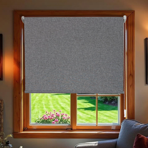 Stores Rouleaux Modernes Unis <span class=keywords><strong>pour</strong></span> Fenêtres Françaises, Occultants, Système à Chaîne à Billes, Protection UV, Maison, Bureau - Product Image 2