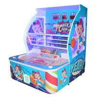 Machine de tir de basket-ball électrique pour enfants, à monnayeur, style arcade, avec armoire métallique, versions japonaise, anglaise et espagnole