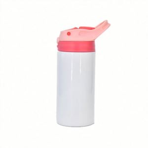 Bouteille d'eau isotherme en acier inoxydable de 350 ml (12 oz) pour sublimation, modèle droit, pour enfants, entrepôt USA - Product Image 1