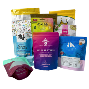 Heat Seal Resealable Stand <b>Pouch</b> Potato Chips Food Grade Zipper Top Gravure Printed Recyclable Aluminum Plastic Custom Mylar - Product Image 1