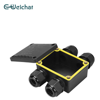 E-Weichat Fournisseur H Forme 4 Voies IP68 Souterrain PA66 Plastique Connexion de Câble Extérieur Boîte de Jonction Étanche