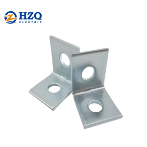 <span class=keywords><strong>2</strong></span>-Loch-L-förmige 90-Grad-Stahlwinkel-Verbindungshalterung Eck strebe - Product Image 2