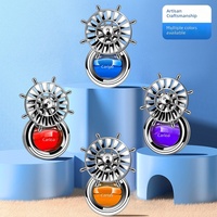 Diffuseur de parfum pour grille d'aération de voiture en forme de roue de bateau, à capteur de vibration, sans électricité, multi-parfums, ornement intérieur
