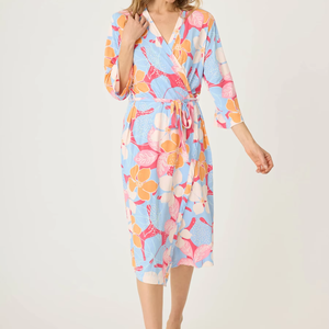 Logo personnalisé Femme chemises de nuit femmes Modal pyjamas Robes Floral rayure imprimé longue Robe de chambre <span class=keywords><strong>Spa</strong></span> maison porter des femmes Robe de bain - Product Image 1
