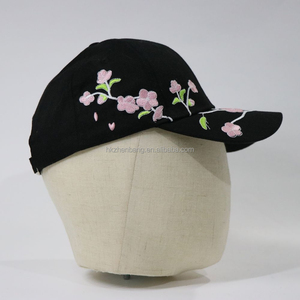 หมวกเบสบอลปักลายดอกไม้สีชมพูสุดฮิต ปรับขนาดได้ ผลิตจากผ้าฝ้ายนุ่ม  หมวกแฟชั่นกันแดดสำหรับผู้หญิง - Product Image 2