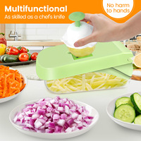 Groothandel Multifunctionele Handmatige Bamboe Chopper Ui Dicer Vegetarische Snijmachine Aardappelsnijder Fruit Groenten Hete Verkoop Plastic Keuken