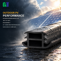 Bande d'étanchéité en caoutchouc EPDM sur mesure pour panneaux photovoltaïques solaires, joint d'étanchéité extrudé en forme de T pour le remplissage des interstices, étanche