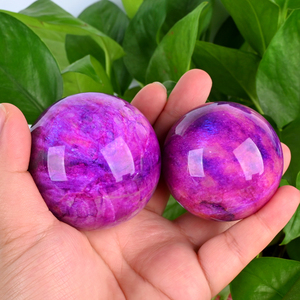 <b>Crystal</b> Spheres Wholesale Natural Healing Reiki Stone Polished Purple Moonstone <b>Ball</b> Sphere for Decoration - Product Image 5