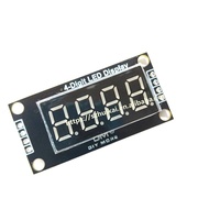 TM1637 0.36 "Affichage LED Tube numérique Points décimaux 7 segments Module d'affichage à 4 chiffres Carte de pilote série
