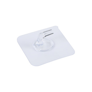 Gancho de pared de cristal transparente autoadhesivo sin taladro, sin perforaciones, base de PVC sin rastro <span class=keywords><strong>para</strong></span> colgar toallas, llaves y abrigos en la <span class=keywords><strong>puerta</strong></span> del <span class=keywords><strong>baño</strong></span> - Product Image 6