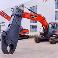 Cisaille hydraulique LS Eagle avec engrenage et moteur pour excavatrices de 6 à 50 tonnes - Manipulation efficace des déchets