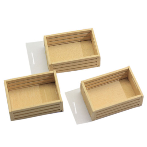 Miniature Vegetable Plant Wine Bottles Wooden Box Garden Dollhouse Scene Decor Accessories