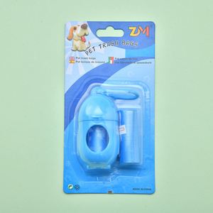Ramasse-crottes pour chien en forme de pingouin pour promener les chiens, 2 rouleaux de sacs à déchets simples avec distributeur et support - Product Image 4