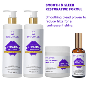 Set Profesional de Champú <span class=keywords><strong>y</strong></span> Acondicionador de Keratina, Repara el <span class=keywords><strong>Cabello</strong></span> Encrespado, <span class=keywords><strong>Seco</strong></span> <span class=keywords><strong>y</strong></span> <span class=keywords><strong>Dañado</strong></span>, Nutrición Profunda, Suavizante e Hidratante - Product Image 1