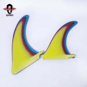 Mode stil Einzigen flossen OEM Fiberglas Zentrum Einzelnen flossen Longboard Surfbrett 8 "9"