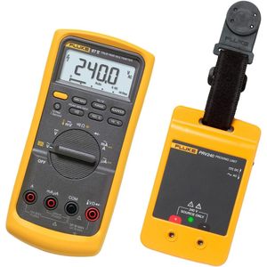 มัลติมิเตอร์ดิจิตอล Fluke 87V True RMS พร้อมชุดอุปกรณ์ตรวจสอบแรงดันไฟฟ้า PRV240 - Product Image 1