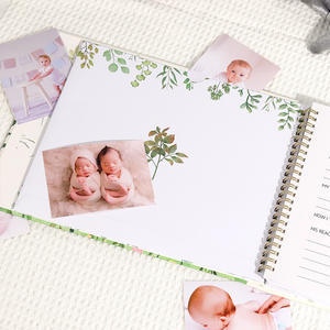 Carnet de suivi de croissance de bébé créatif, carnet à spirale en tissu à feuilles mobiles, boîte cadeau, journal de stockage de <span class=keywords><strong>photos</strong></span> DIY - Product Image 3